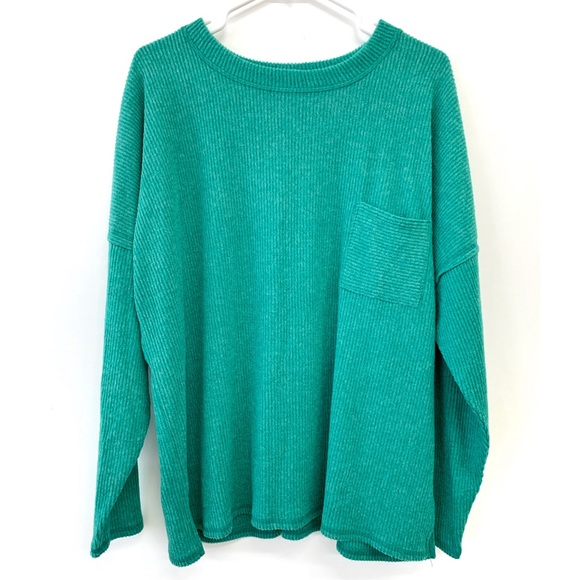 Zenana XL Green Sweater - Picture 1 of 4